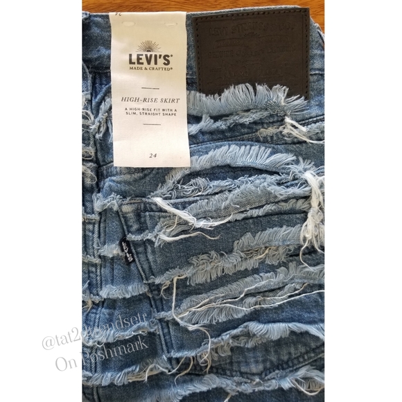 FREE Shipping! Levi's® High Rise Fringe Skirt - Picture 6 of 11